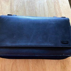 Tumi Double Zip ID Lock Clutch Organizer Travel